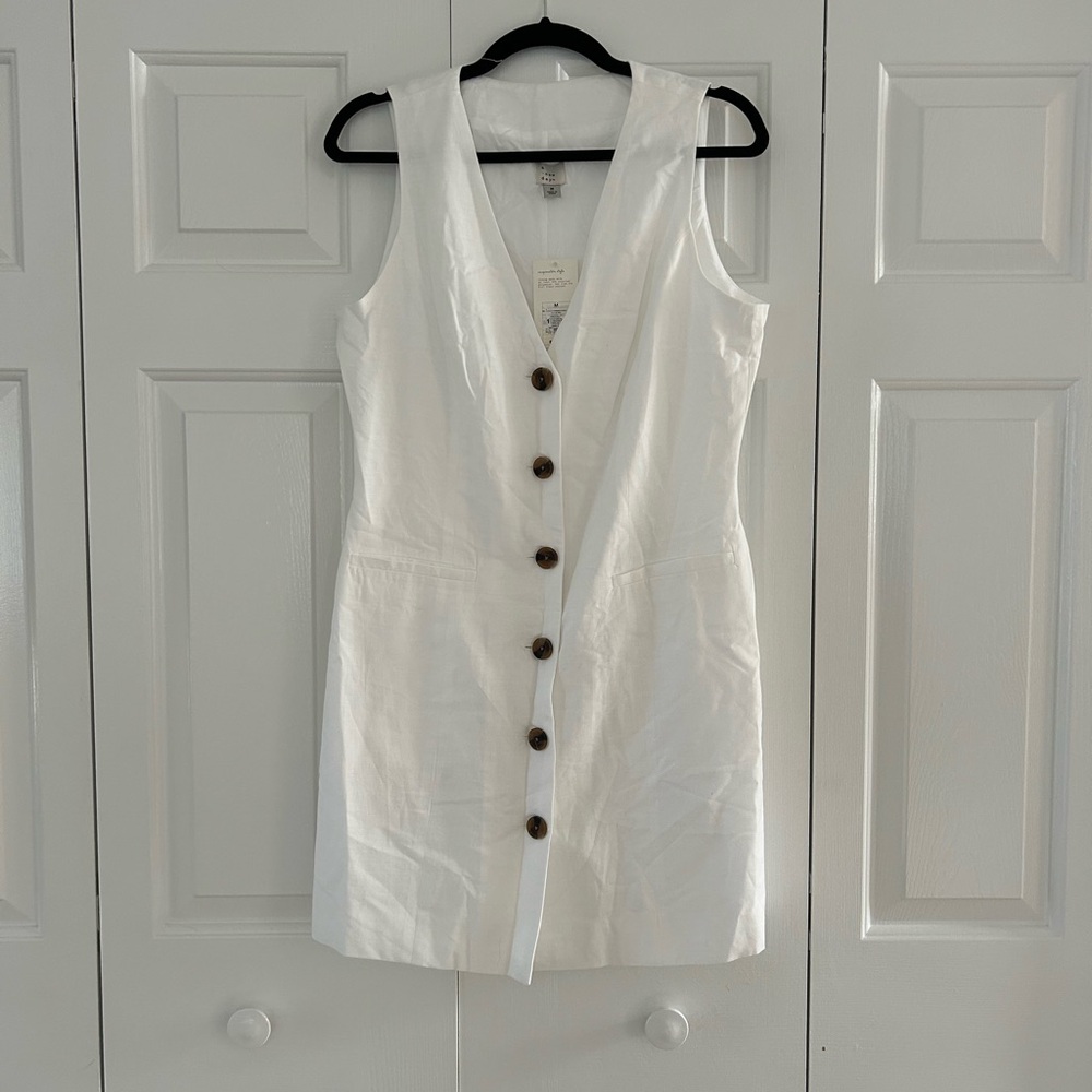 White Vest Dress